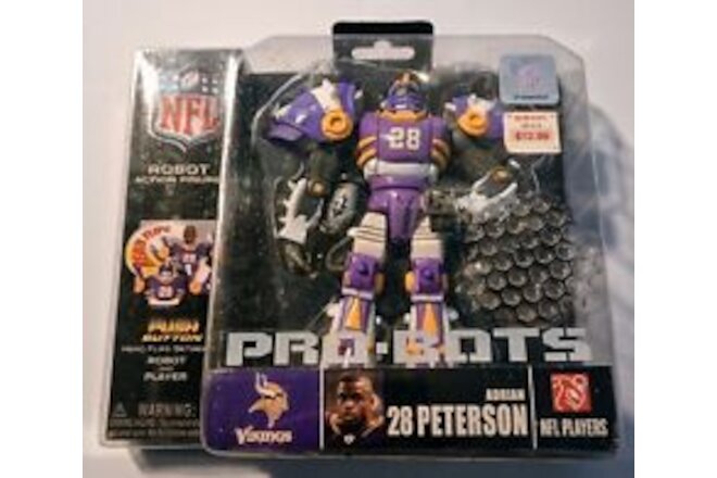 NFL Players ADRIAN PETERSON #28 PRO-BOTS Robot 1st Version Vikings Figure