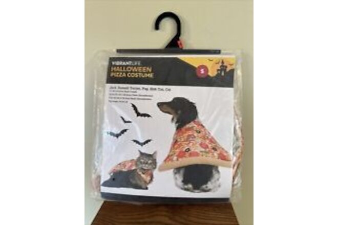 NEW Pizza Costume 1pc Pet Size Small Dog Cat (10-20 lb) Halloween Vibrant Life