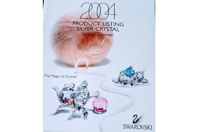 SWAROVSKI 2004 Silver Crystal PRODUCT LIST PIC'S•PRICES •ARTICLE NUMBERS•RETIRED