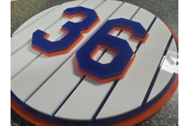 NY METS New York 3D sign ANY number 10 inch all teams signs art Jersey  baseball