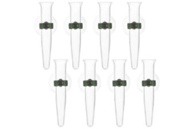 8pcs Clear Flower Water Tubes with Suction Cups for Arrangements & Decor-UM