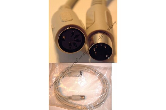 Lot10 10ft MIDI Male~Female Extension Cable 5pin DIN Digital Audio,synthesizer