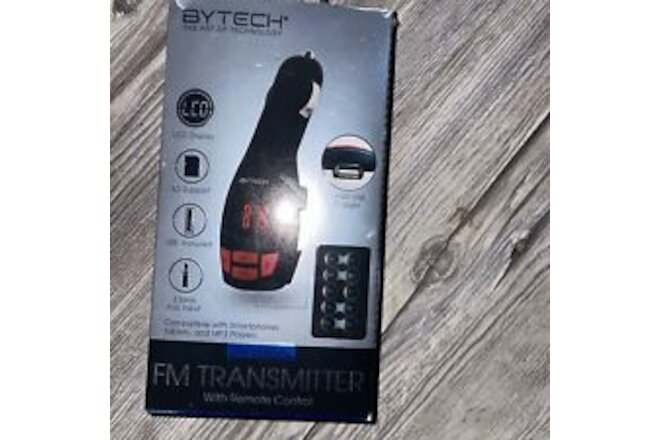 Bytech Universal FM Transmitter with Remote Control And USB