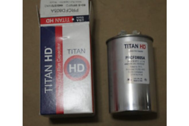 Titan HD  PRCFD805A Run Capacitor- Round 80+5 MFD 440/370V