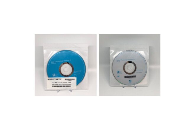 Adobe Photoshop Elements 11 PC/MAC NEW Installation Discs CD DVD