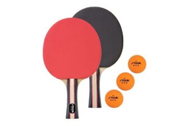 Performance 2 Player Ping Pong Set – 2 Table Tennis Rackets, 3 – 3 Star Orang...