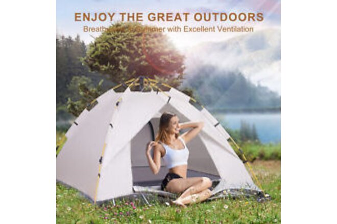 Camping Tent 3/4 Person Waterproof 4 Season Outdoor Hiking Family Camping Tents