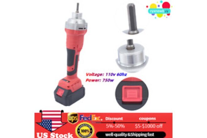 Handheld Concrete Vibrator Lithium-Ion Cordless Cement Vibrating +Vibrating Rod