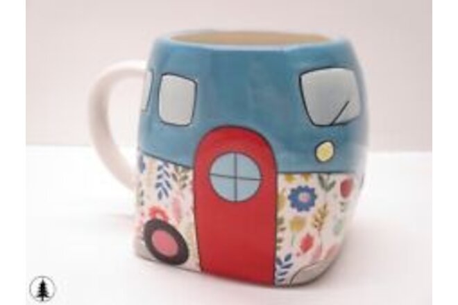 SEE NOTES Mainstays Vintage-Style Camper Sculpted Earthenware Mug Colorful