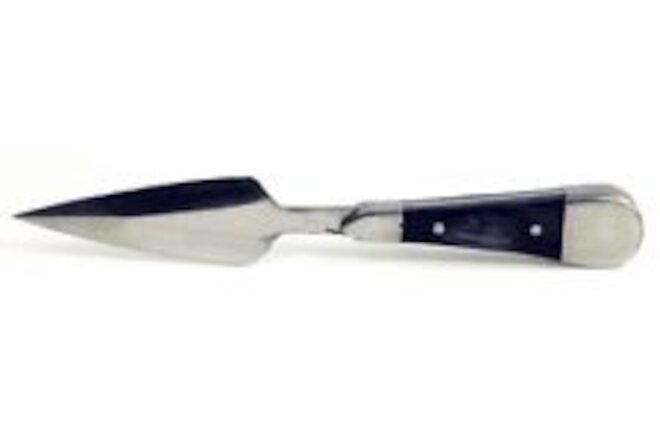 5" Bosom Athame Black-Handled Spade Knife Dagger Steel Blade With Sheath