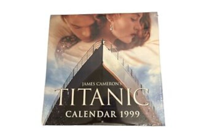Vintage James Cameron's Titanic calendar 1999 Leonardo DiCaprio Kate Winslet NEW