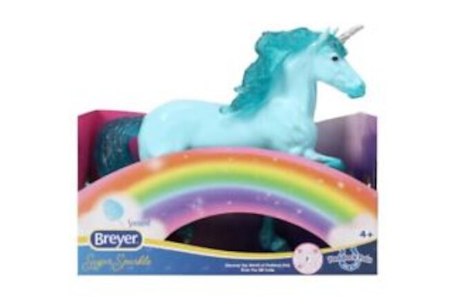 Breyer® Paddock Pals SCENTED toy unicorn figure (8 x 6 inch) - “Sugar Sparkle”