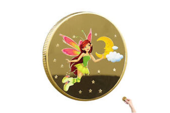 New Tooth Fairy Coin Sturdy Tooth Flower Fairy Commemorative Coin For Girls Gift