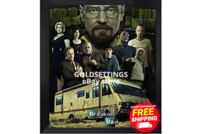 Breaking Bad Poster Print Wall Decor Photo w/Wood Frame for Living Room 8x10" A1