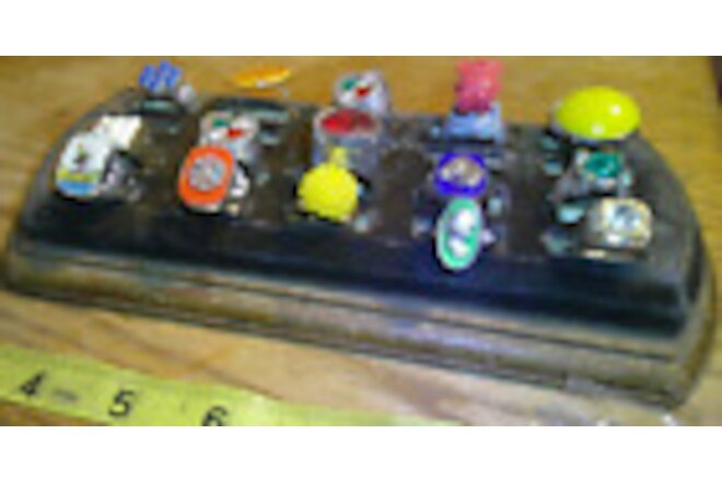 vintage lot plastic gumball vending machine adjustable toy rings #lr28