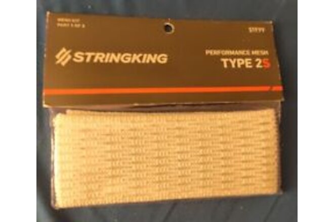 1 StringKing Type 2S Performance White Mesh Kit for Lacrosse Stick Semi-Soft