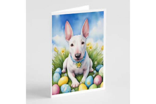 English Bull Terrier Easter Egg Hunt Cards Envelopes Pack of 8 DAC5020GCA7P