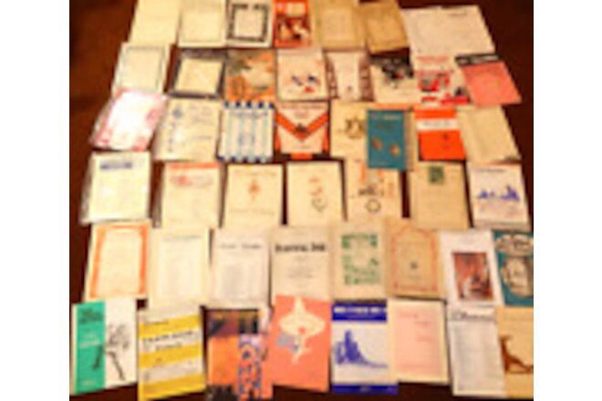 45 Piano Solos Sheet Music 1920's -1950s Musicals, Classics Popular Song Mix lot