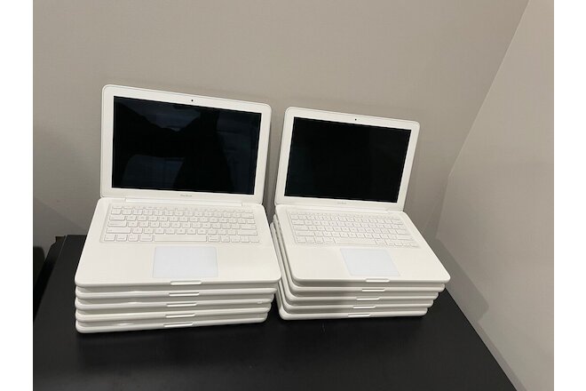 LOT OF 10 Apple MacBook 2.26GHz C2D 2GB RAM 250GB HDD macOS High Sierra NO BATT