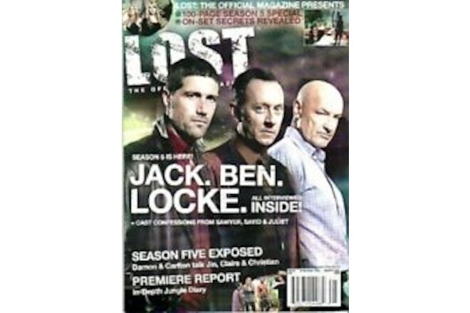 LOST OFFICAL MAGAZINE - 100 PAGE SEASON 5 SPECIAL EDITION - BEN-LCOKE-JACK #21A