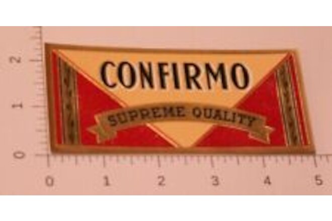 Vintage Confirmo Supreme Quality Label