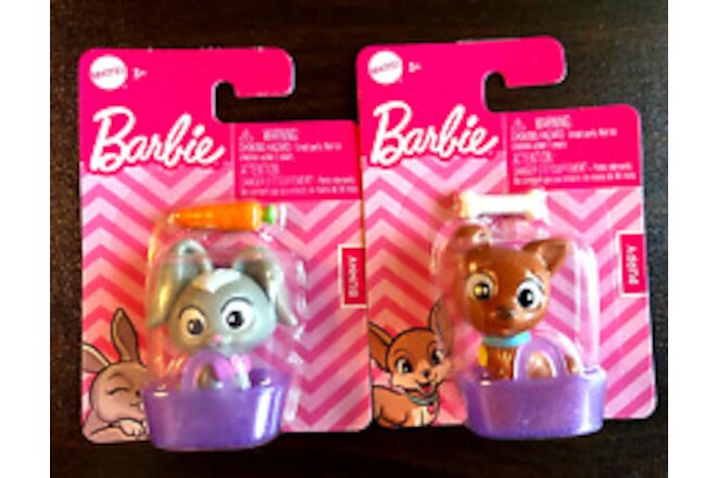 Barbie Accessory Pet Lot Bunny & Dog NEW Easter