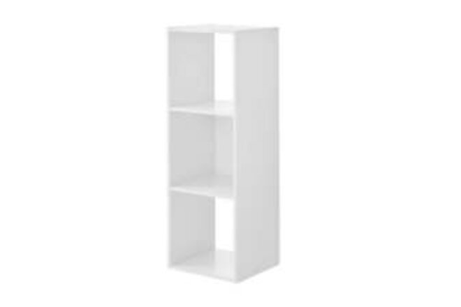 Mainstays 3-Cube Storage Organizer, White