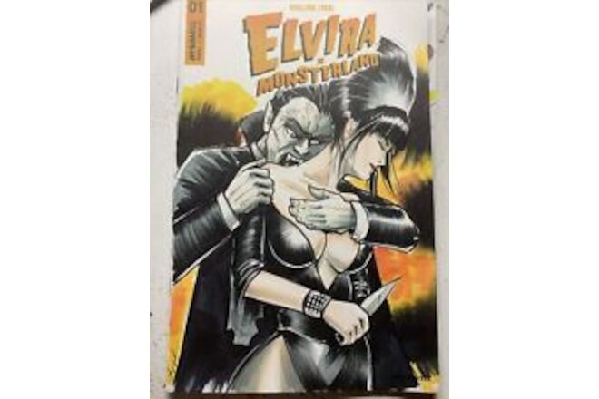 Elvira In Monsterland 1 Original Sketch Cover Variant