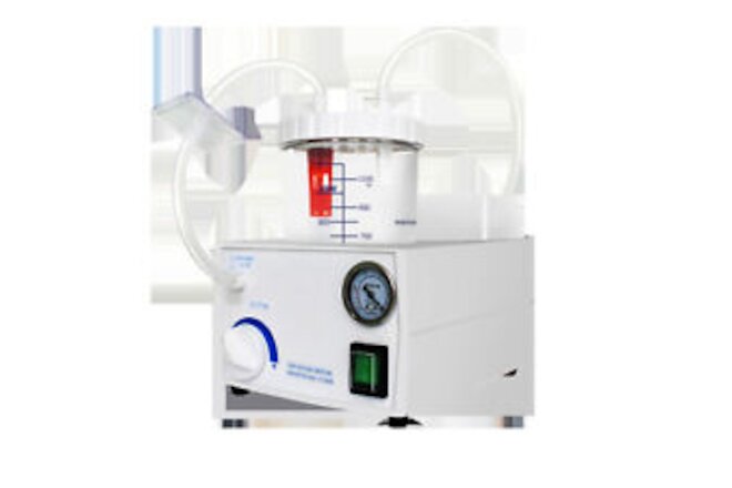 Portable Dental Suction Unit Medical Phlegm Mucus Aspirator 1000mL 110V 90VA