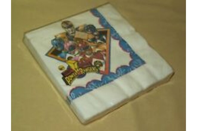 POWER RANGER NAPKINS 1995 SEALED QTY 16 MIGHTY MORPHINS SABIN PAPER ART CLASSIC*