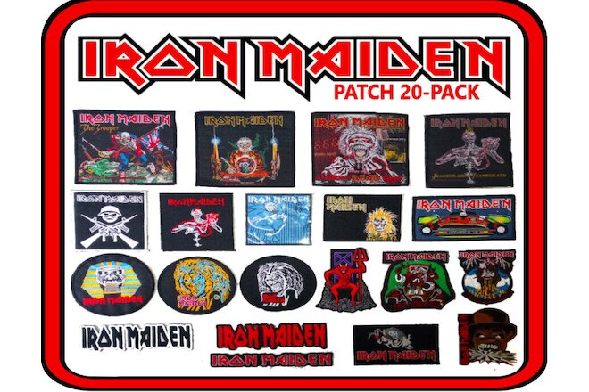 IRON MAIDEN 20-PATCH-BATCH OF SUPER COOL SEW ON PATCHES - BIATCHES