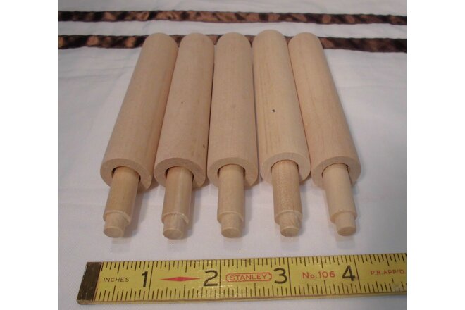 5 pieces; Wood Toilet Paper Roller…New Stock…Spring Loaded...New High Quality