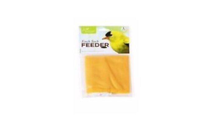 Pacific Bird Nyjer Seed Feeder Finch Thistle Sock White Yellow 2-piece 16x4.5"