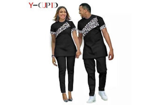 African Clothes for Couples Dashiki Women Patchwork