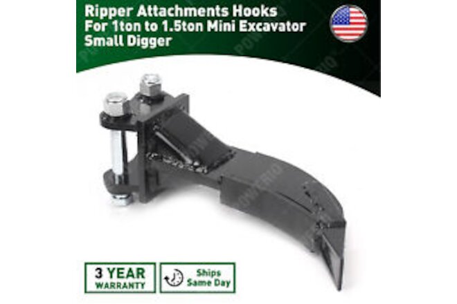 Ripper Attachment Hooks Ripper Teeth For 1ton to 1.5ton Mini Excavator Digger US