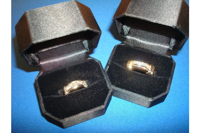 14K yg Bride & Groom Diamond Wedding Ring Set - 2ctw. - 19.5 grams tot. (#Tc21)