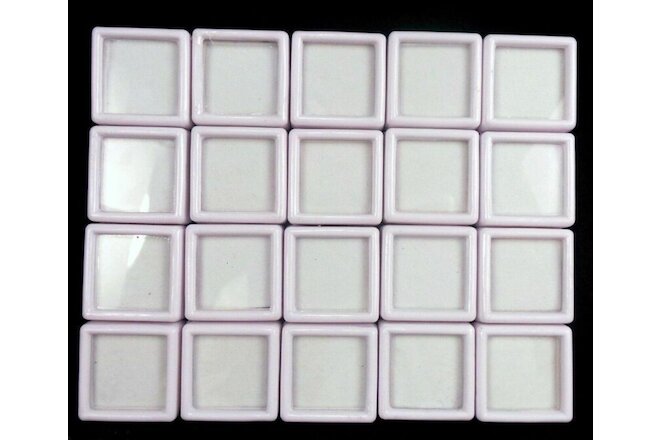 20 Pcs 3x3cm Wholesale Gem Display plastic box Storage for Gemstones/Diamond