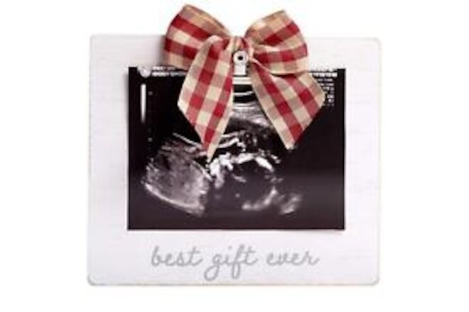 'Best Gift Ever’ Holiday Sonogram Picture Frame, Rustic Christmas Home Décor,...