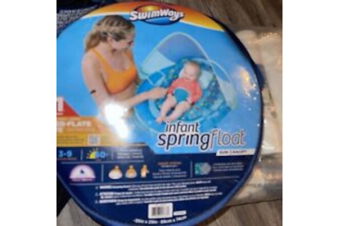 SwimWays Baby Spring Float with Sun Canopy (3-9 Months) NEW, FREE SHIPPING!