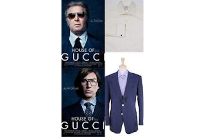 House Gucci Movie Wardrobe Al Pacino Adam Driver Leonard Logsdail Blazer Shirt