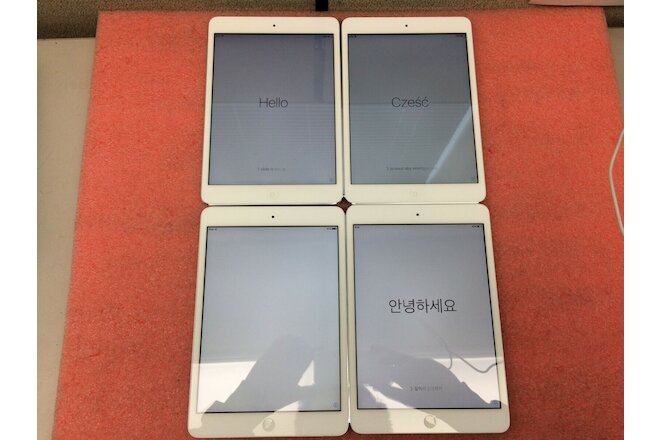 (Lot of 4) Apple Ipad mini A1432 16GB WIFI Enabled Tablet - White | AP868