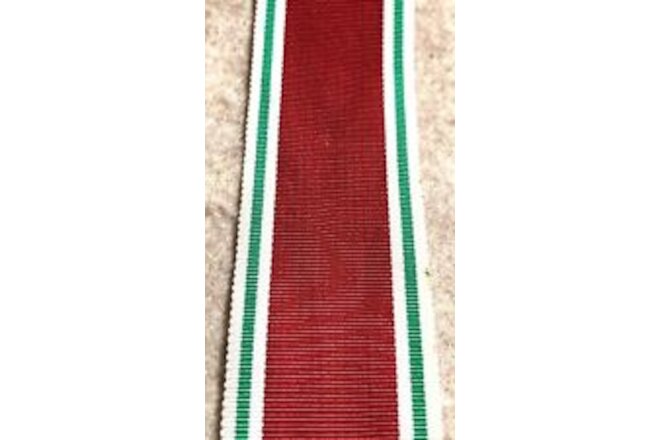 Ribbon for the Iraq King Faisel II Enthronement medal - 1953