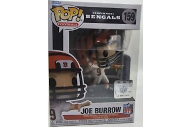 Joe Burrow Funko Pop! #159 with 2 Rookie Card Collection NFL Cincinnati Bengals