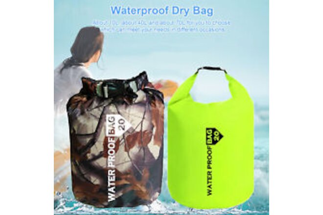 10/40/70L Waterproof Dry Bag Sack For Camping Drift Trekking Swimming Rafting