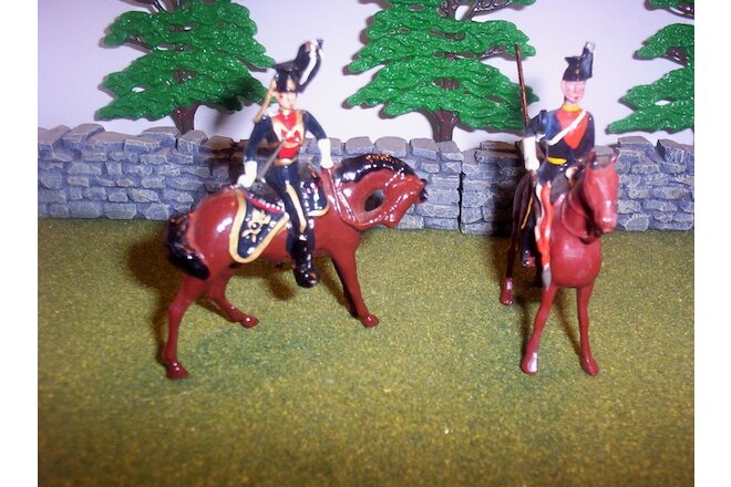 Vintage BRITIANS 9th Lancer officer and one trooper from set 24