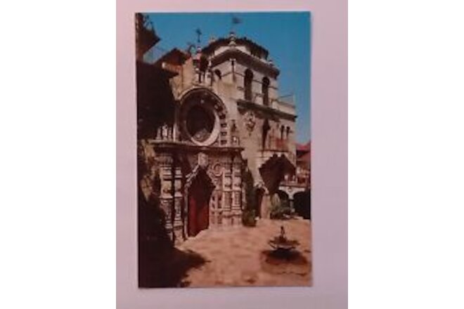 Portal Of St Francis Chapel California Postcard Riverside Mission Inn Church