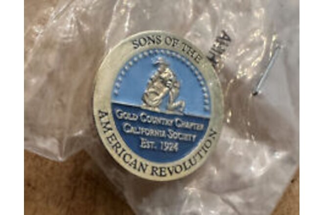 Sons of the American Revolution Gold Country Chapter California Society Pin
