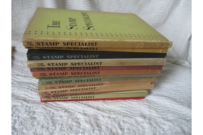 Lot of 14 ~ THE STAMP SPECIALIST 1942 Lindquist Publishers Books Blue Gray +more