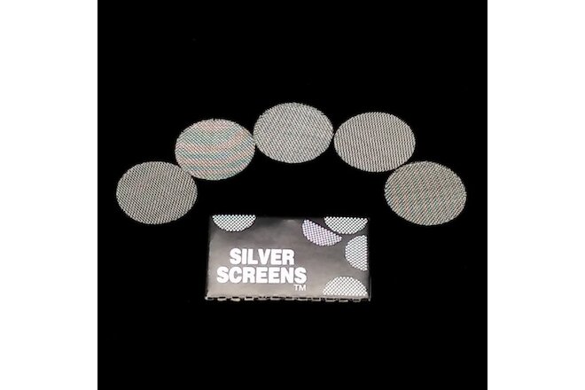 10 Pack / 50 Silver (Steel) Screens For Pipe Smoking - USA seller (Lot Of 50 )