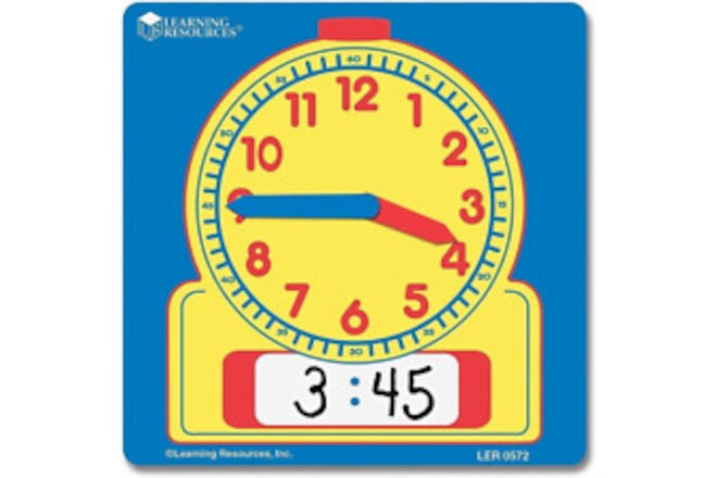 Learning Resources Write and Wipe Student Clocks, Help Kids Practice Time, for